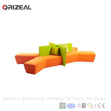 Orizeal оранжевая мебель для гостиной в Дубае модульные секционные угловой диван диван(ОЗ-OSF031A)